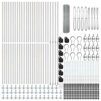 Recinzione con pali. Argento 0.6 x 100 m Acciaio 3352376