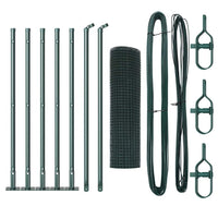 Recinzione con pali. Verde 0.4 x 10 m Acciaio 3352385