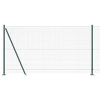 Recinzione con pali. Verde 1.2 x 10 m Acciaio 3352406