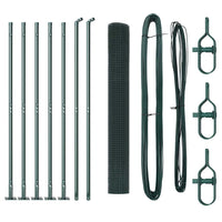 Recinzione con pali. Verde 1.2 x 10 m Acciaio 3352406