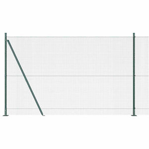 Recinzione con pali. Verde 1.4 x 10 m Acciaio 3352410