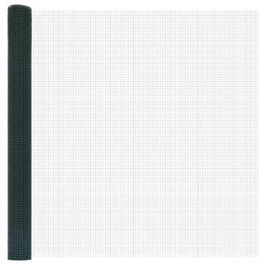 Recinzione con pali. Verde 1.6 x 10 m Acciaio 3352417