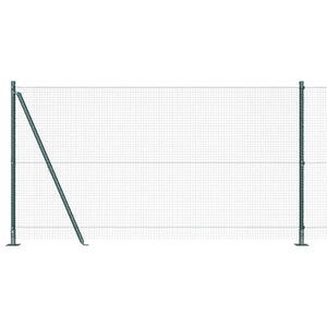 Recinzione con pali. Verde 1.2 x 25 m Acciaio 3352441