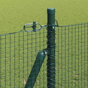 Recinzione con pali. Verde 1.4 x 25 m Acciaio 3352444