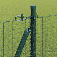 Recinzione con pali. Verde 1.6 x 25 m Acciaio 3352453