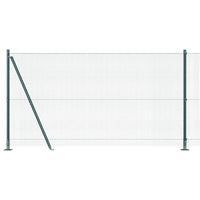 Recinzione con pali. Verde 1.2 x 50 m Acciaio 3352474
