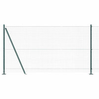 Recinzione con pali. Verde 1.2 x 50 m Acciaio 3352477