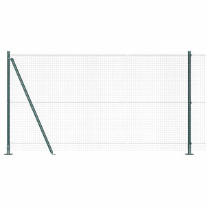 Recinzione con pali. Verde 1.2 x 50 m Acciaio 3352477
