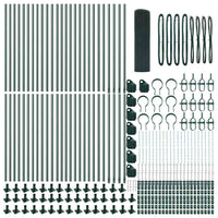 Recinzione con pali. Verde 0.5 x 100 m Acciaio 3352489