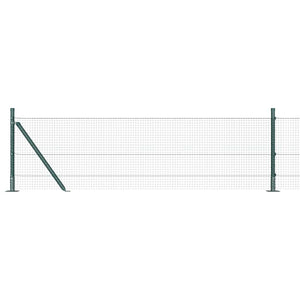 Recinzione con pali. Verde 0.5 x 100 m Acciaio 3352490