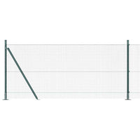 Recinzione con pali. Verde 1 x 100 m Acciaio 3352501