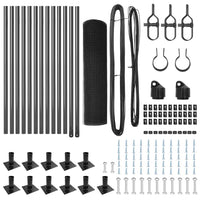 Recinzione con pali. Grigio 0.5 x 25 m Acciaio 3352542