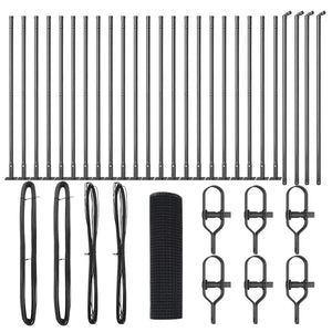 Recinzione con pali. Grigio 0.5 x 50 m Acciaio 3352576