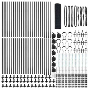 Recinzione con pali. Grigio 0.6 x 100 m Acciaio 3352610