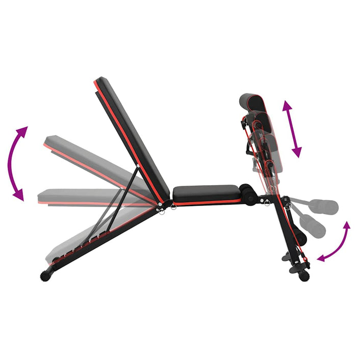 Panca per pesi Nero 132 x 54 x 100 cm Acciaio 42007904