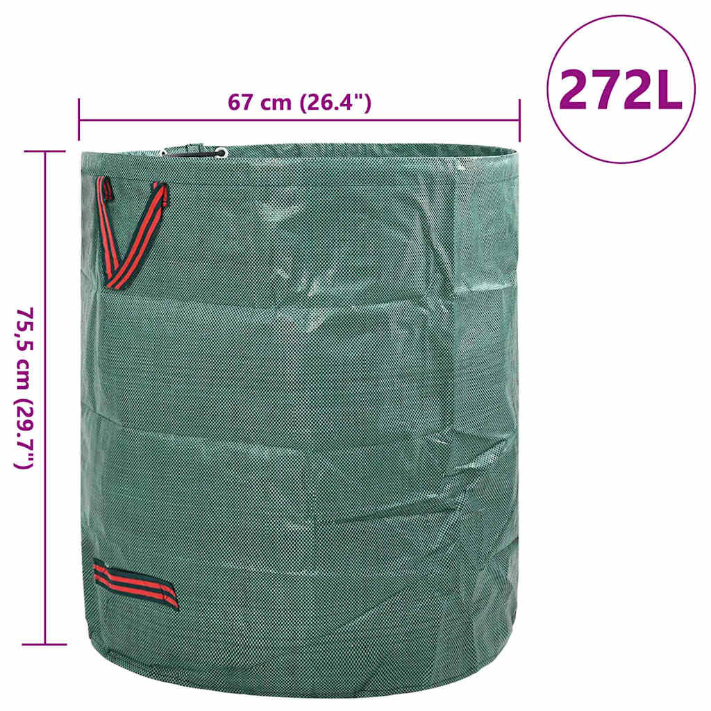 Sacchi per Rifiuti da Giardino 12 pcs Verde 67 x 67 x 75.5 cm 42008106
