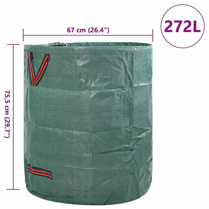 Sacchi per Rifiuti da Giardino 12 pcs Verde 67 x 67 x 75.5 cm 42008106
