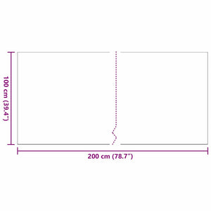 Erba artificiale Nero 2 x 1 m Polipropilene 42006440