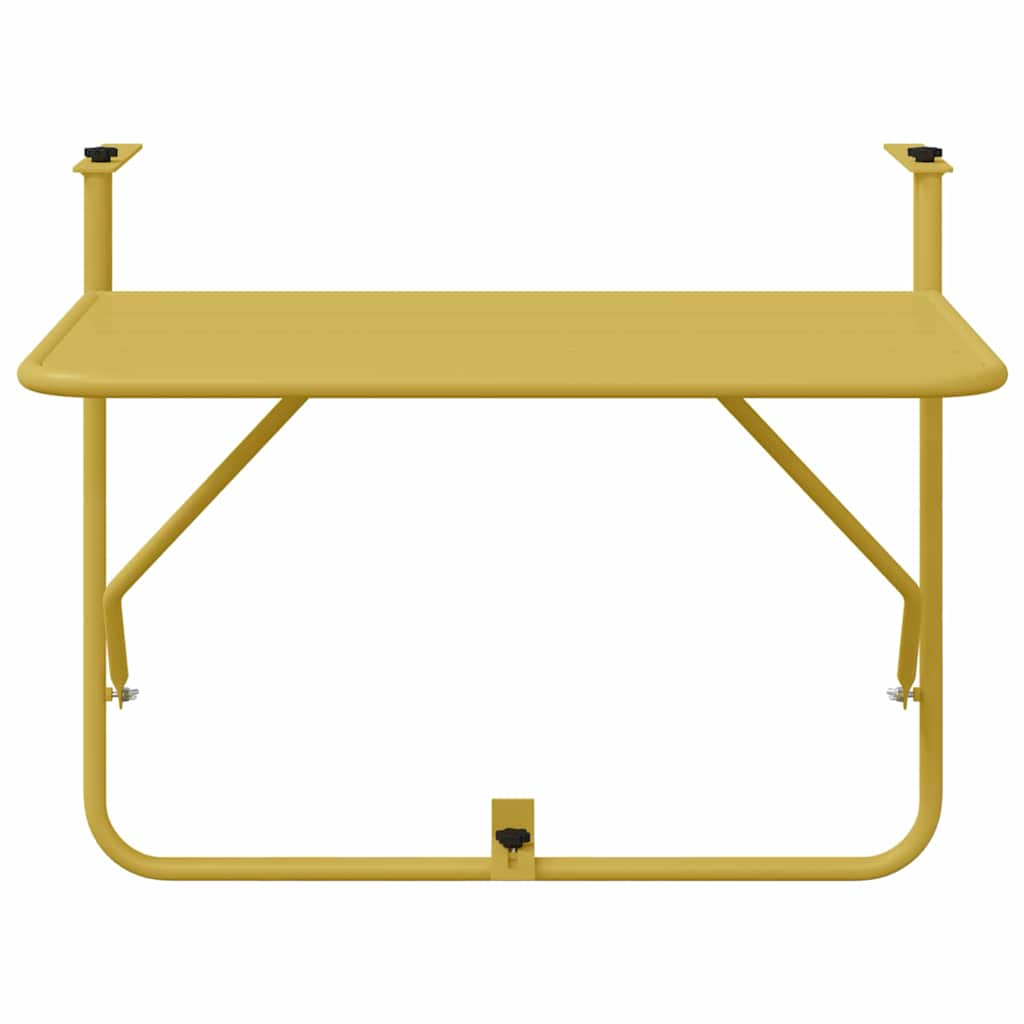 Tavolo Appeso da Balcone Oro 60 x 39 x 65 cm Acciaio 42008076