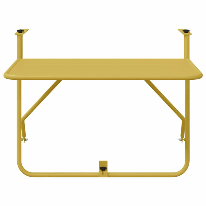Tavolo Appeso da Balcone Oro 60 x 39 x 65 cm Acciaio 42008076