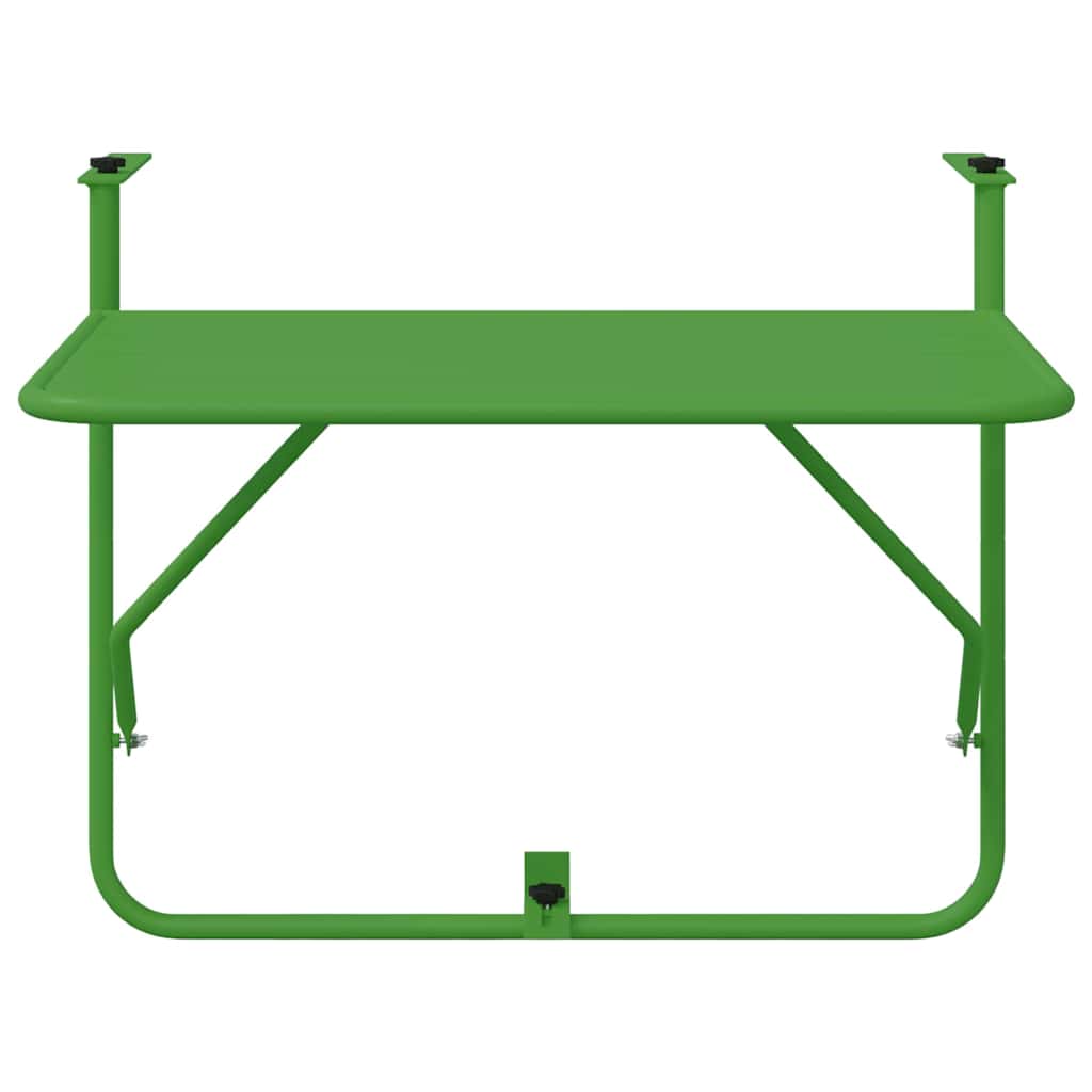 Tavolo Appeso da Balcone Verde 60 x 39 x 65 cm Acciaio 42008077