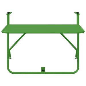 Tavolo Appeso da Balcone Verde 60 x 39 x 65 cm Acciaio 42008077