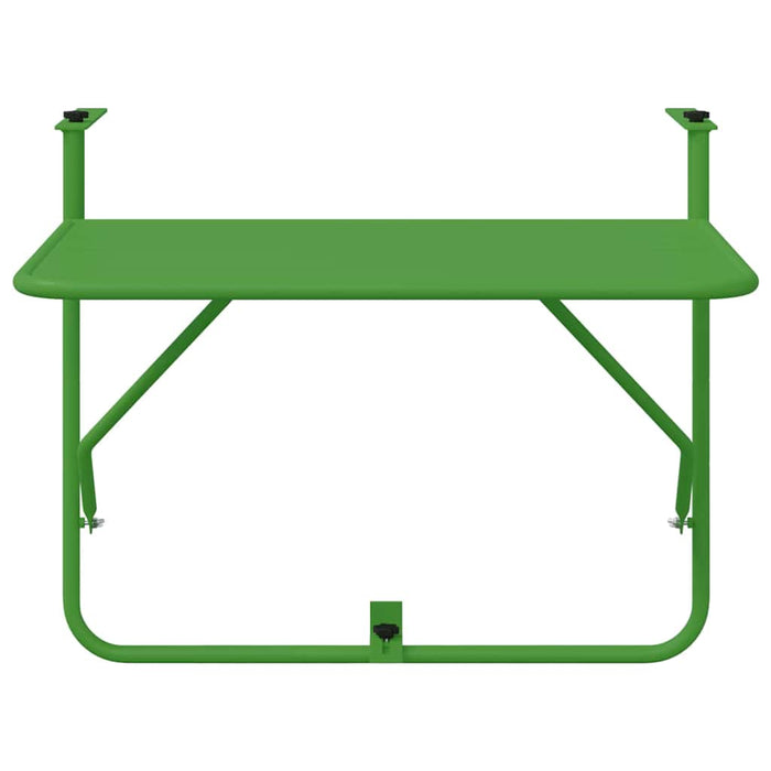 Tavolo Appeso da Balcone Verde 60 x 39 x 65 cm Acciaio 42008077