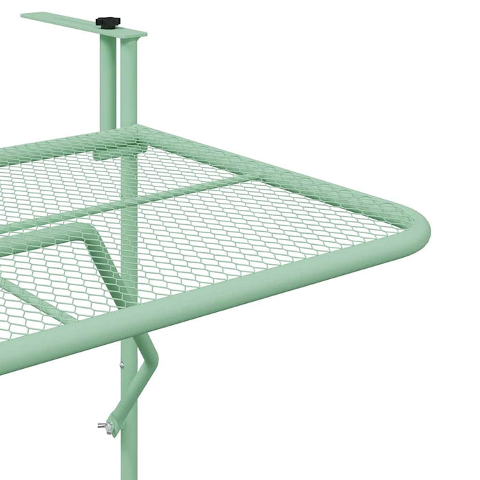 Tavolo Appeso da Balcone Verde menta 60 x 39 x 65 cm Acciaio 42008080