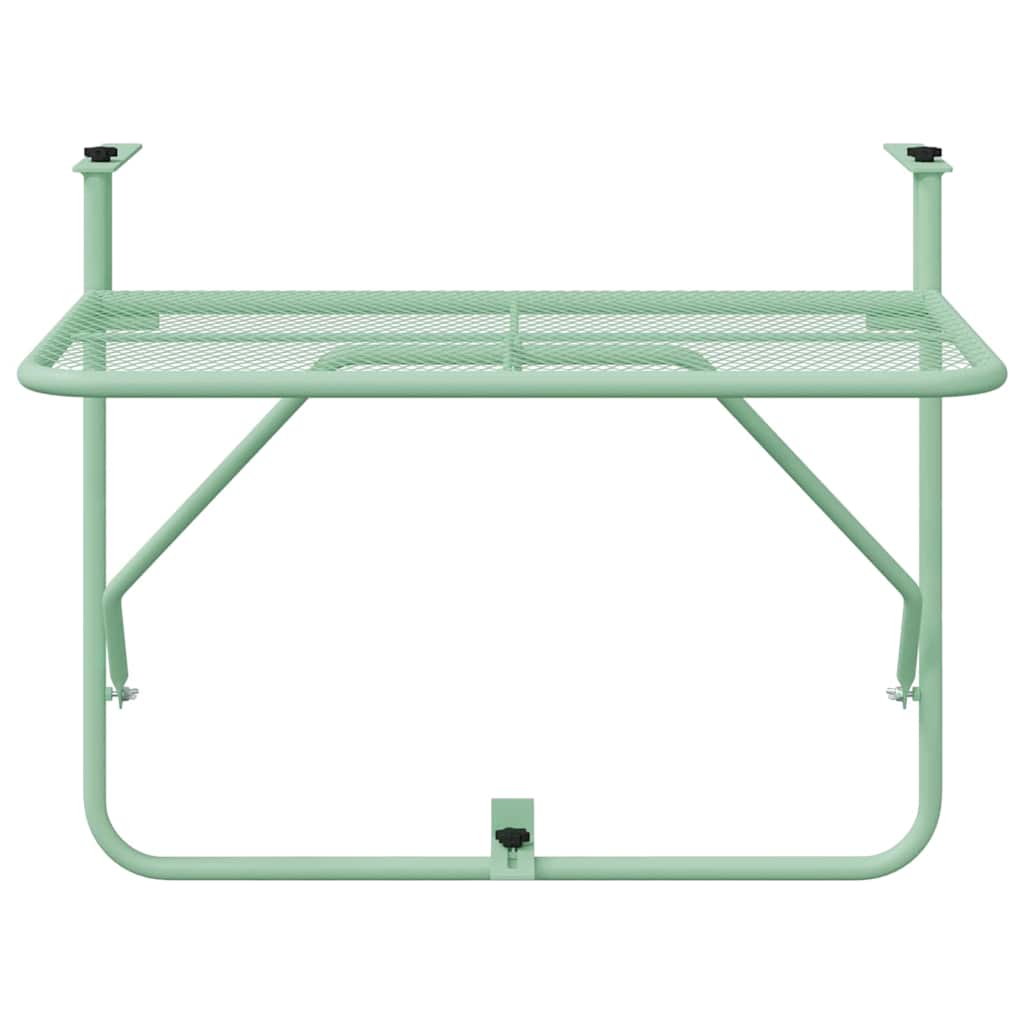 Tavolo Appeso da Balcone Verde menta 60 x 39 x 65 cm Acciaio 42008080