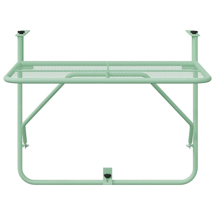 Tavolo Appeso da Balcone Verde menta 60 x 39 x 65 cm Acciaio 42008080