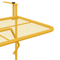 Tavolo Appeso da Balcone Senape 60 x 39 x 65 cm Acciaio 42008081