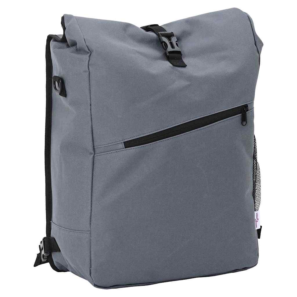 Borsa per Bici  per Portapacchi 25 L Grigia 33x16x48 cm 42008087