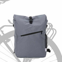 Borsa per Bici  per Portapacchi 25 L Grigia 33x16x48 cm 42008087