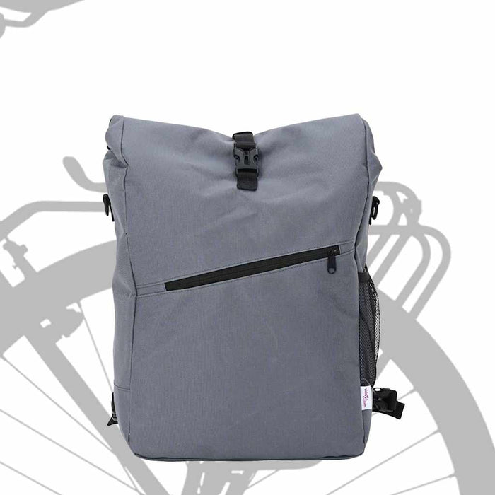 Borsa per Bici  per Portapacchi 25 L Grigia 33x16x48 cm 42008087