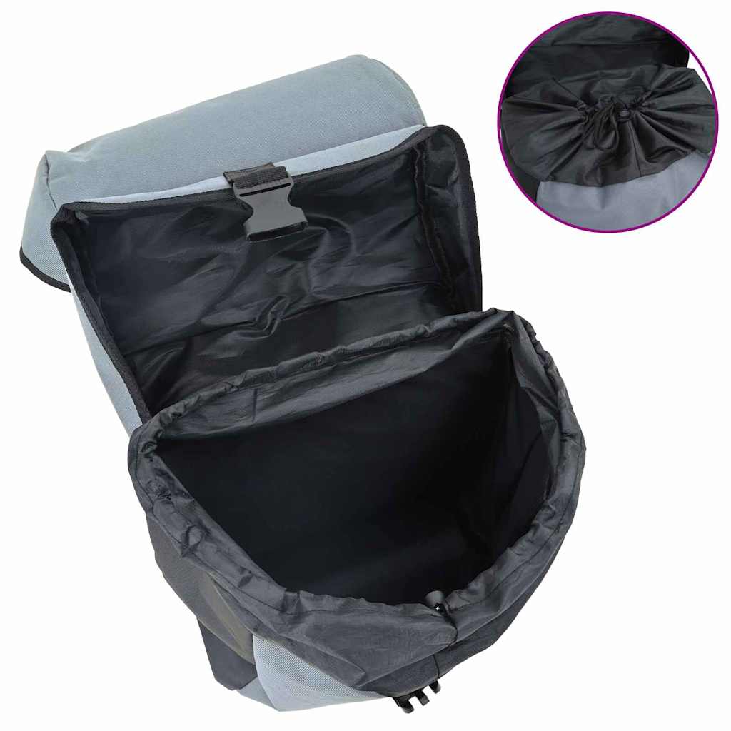Borsa per biciclette Nero e Grigio 15.5 x 31.5 x 40 cm 42008089