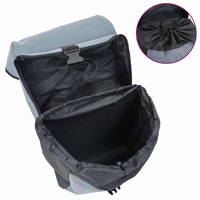 Borsa per biciclette Nero e Grigio 15.5 x 31.5 x 40 cm 42008089