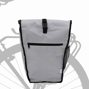 Borsa per Bicicletta  per Portapacchi 20 L Grigia 34x16x59 cm 42008096