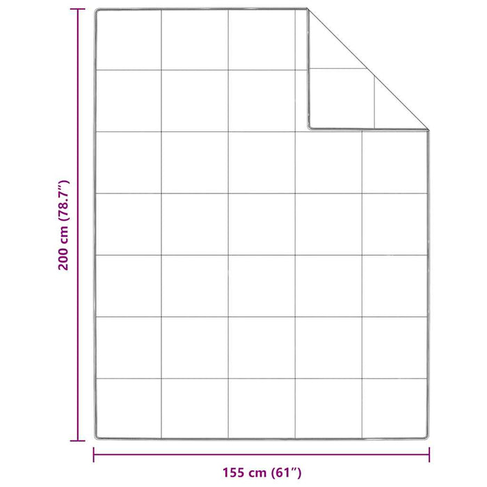 vidaXL Duvet Invernale Bianco 155 x 200 cm Piume