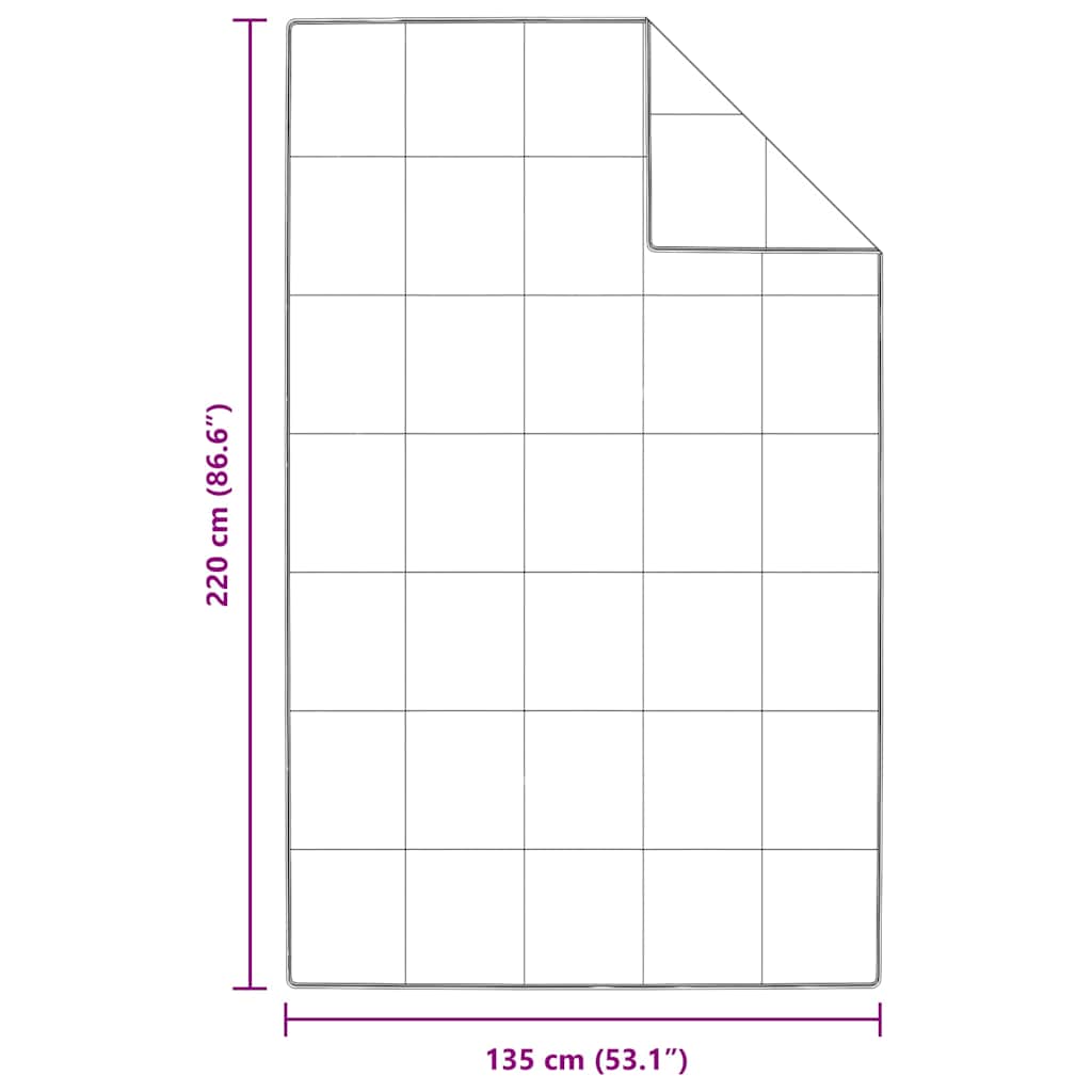 vidaXL Duvet Invernale Bianco 135 x 220 cm Piume