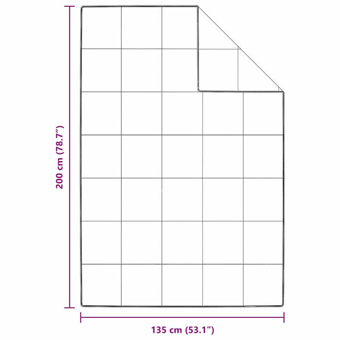 vidaXL Quilt e Piumini Bianco 135 x 200 cm Piume
