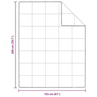 vidaXL Quilt e Piumini Bianco 155 x 200 cm Piume