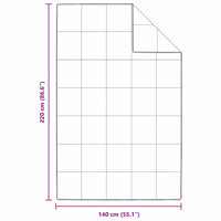 Quilt e Piumini Bianco 140 x 220 cm Piume 42007633