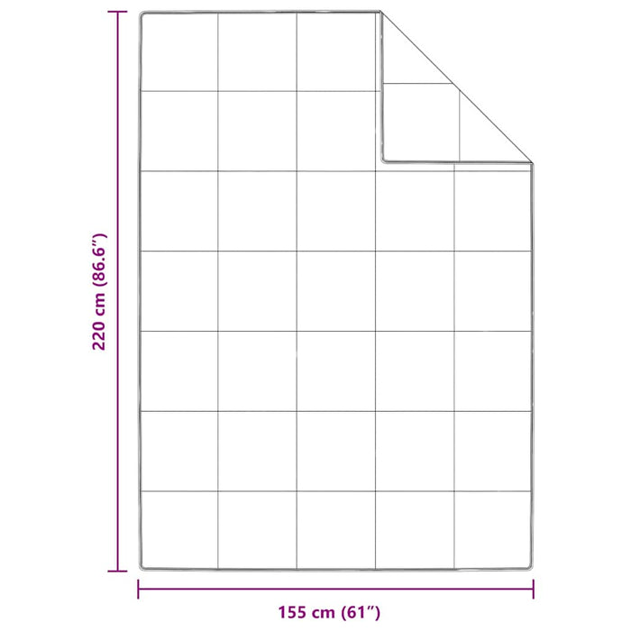vidaXL Quilt e Piumini Bianco 155 x 220 cm Piume