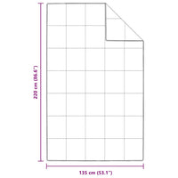 Quilt e Piumini Bianco 135 x 220 cm Piume 42007644