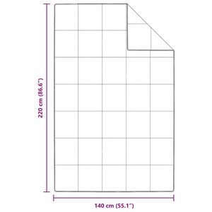 vidaXL Quilt e Piumini Bianco 140 x 220 cm Piume