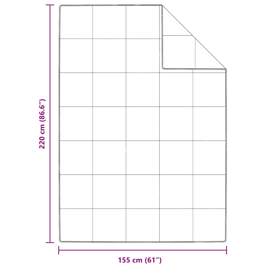 vidaXL Quilt e Piumini Bianco 155 x 220 cm Piume