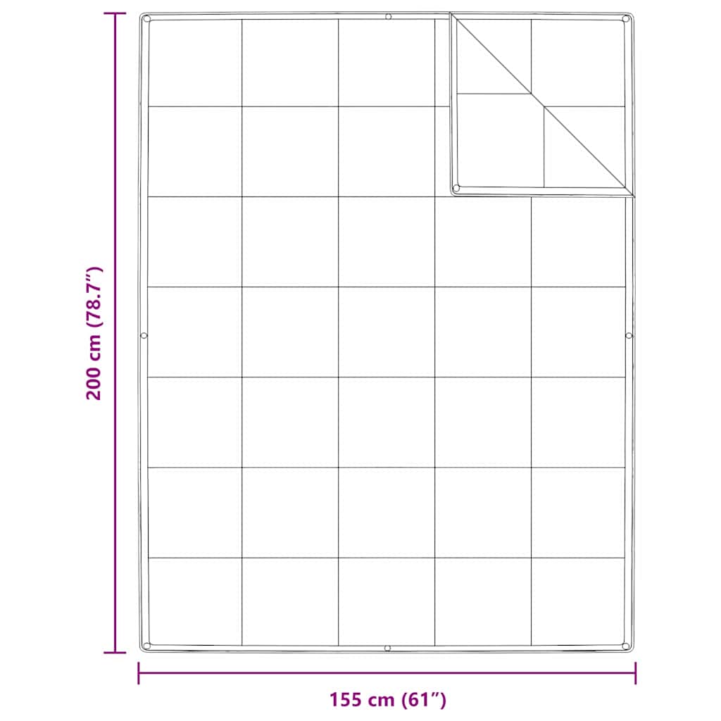 vidaXL Quilt e Piumini Bianco 155 x 200 cm Piume