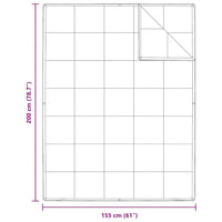vidaXL Quilt e Piumini Bianco 155 x 200 cm Piume