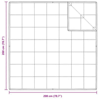 vidaXL Quilt e Piumini Bianco 200 x 200 cm Piume