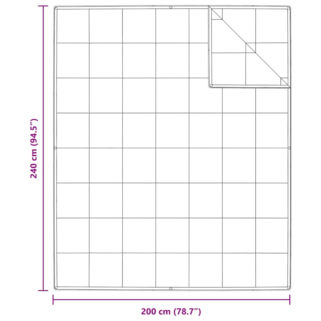vidaXL Quilt e Piumini Bianco 240 x 200 cm Piume